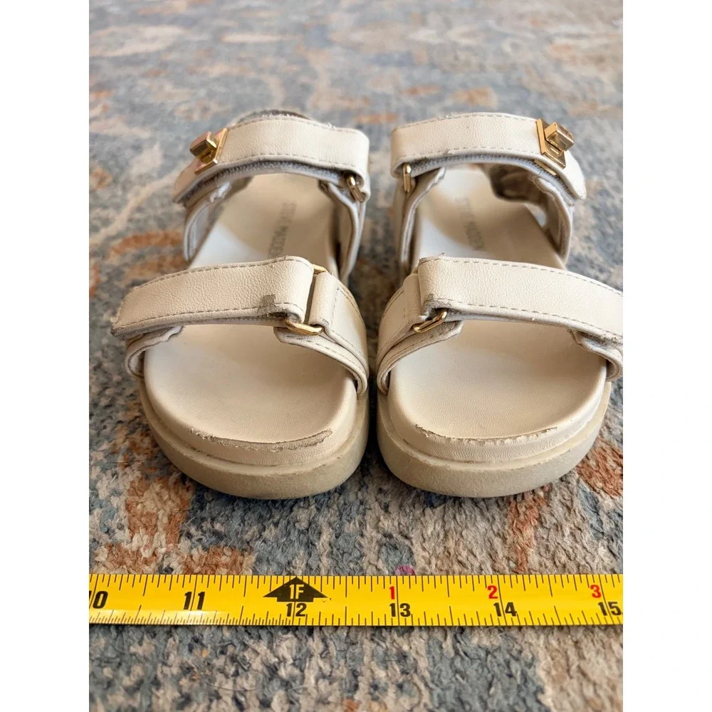 Steve Madden Little Girls J-Mona Cream  Platform Sandals Size 9